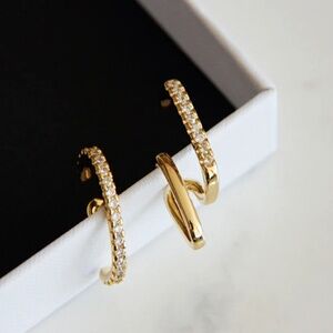 Oma the Label Lydia Earrings - Asymmetric, 18k Gold Plated